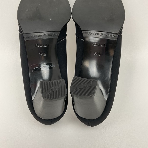 Paul Green Black Heels Womens 3.5 Square Toe Handmade Austria - Picture 8 of 10